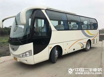 benutzter Toyota-Küstenmotorschiffbus verließ Bus Hand-Antrieb CHINAS YUTONG für Verkauf